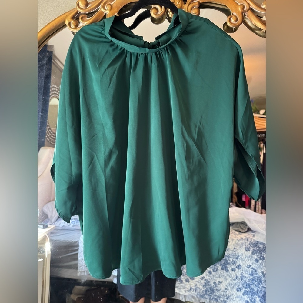 SHEIN plus Elegant Green Women's Top - Picture 4 of 9
